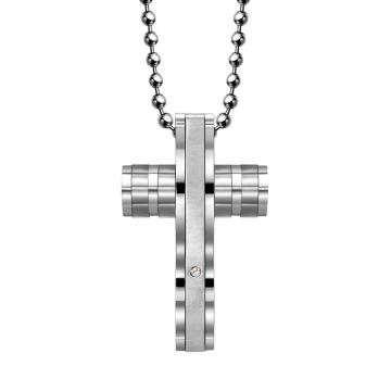 Hdx Edelstahl Schmuck Diamant Kreuz Anhänger